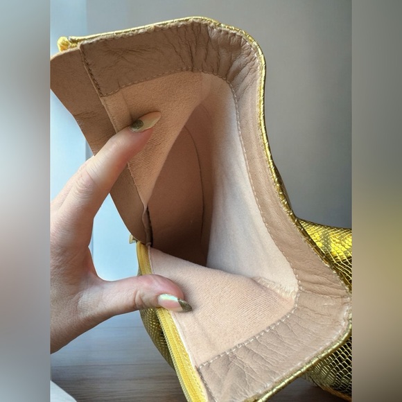 Gold ankle boots, size 37 NEW - Picture 9 of 12